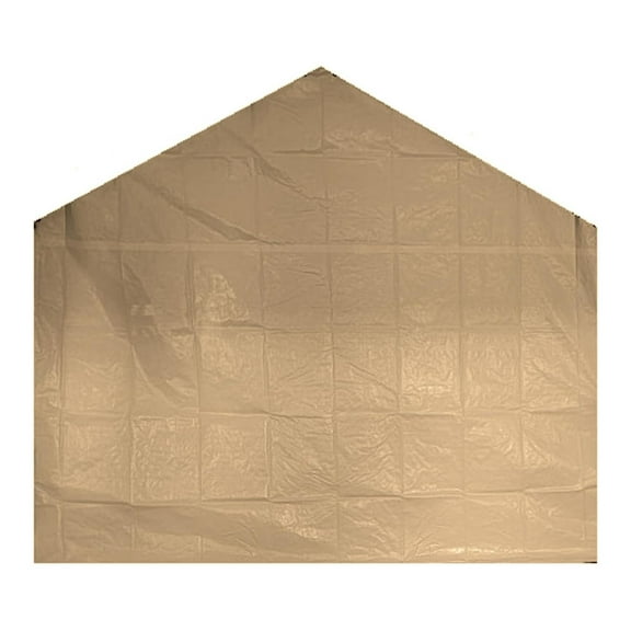 Back Panel Tan Canopy Rear Carport Panel (10'-11" x 9-8")