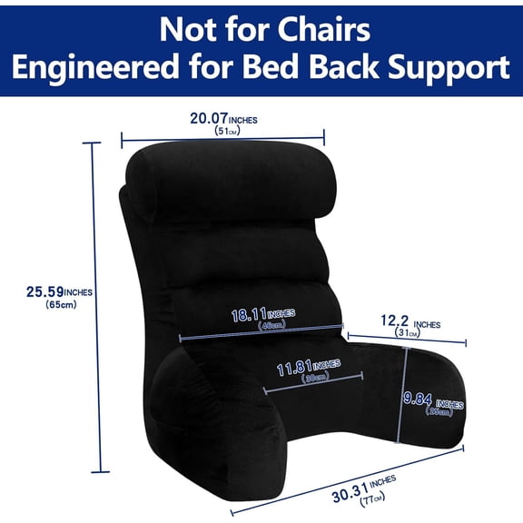Back Pillow for Bed Sitting Up, Reading Pillow, Extra Large Arm Pillows for Adults for Back Support,Bed Pillow for Sitting up for Watching TV/Gaming/Relaxing