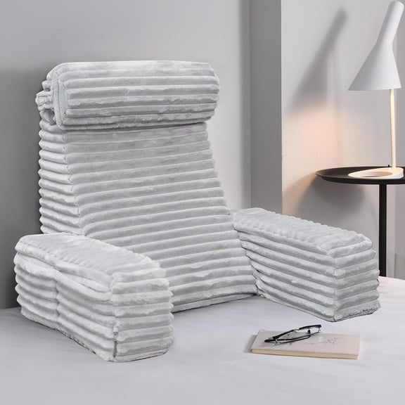 Back Pillow for Bed Sitting up, Reading Pillow for Sitting in Bed Adult, Back Support Chair Pillow for Sitting up Reading/Resting/Post Surgery/Watching TV/Gaming,Light