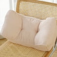 thumbnail image 1 of Back Pillow for Chair, Soft & Support Corduroy Office Chair Cushion- Lumbar Support Pillow for Office Chair Lower Back Pain Relief Soft Cushion Car Bed Couch Sitting High Elasticity (Beige), 1 of 6