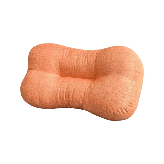 Back Pillow for Chair, Lumbar Support Pillow for Office Chair Lower Back Pain Relief Soft Cushion Car Bed Couch Sitting High Elasticity (Orange)