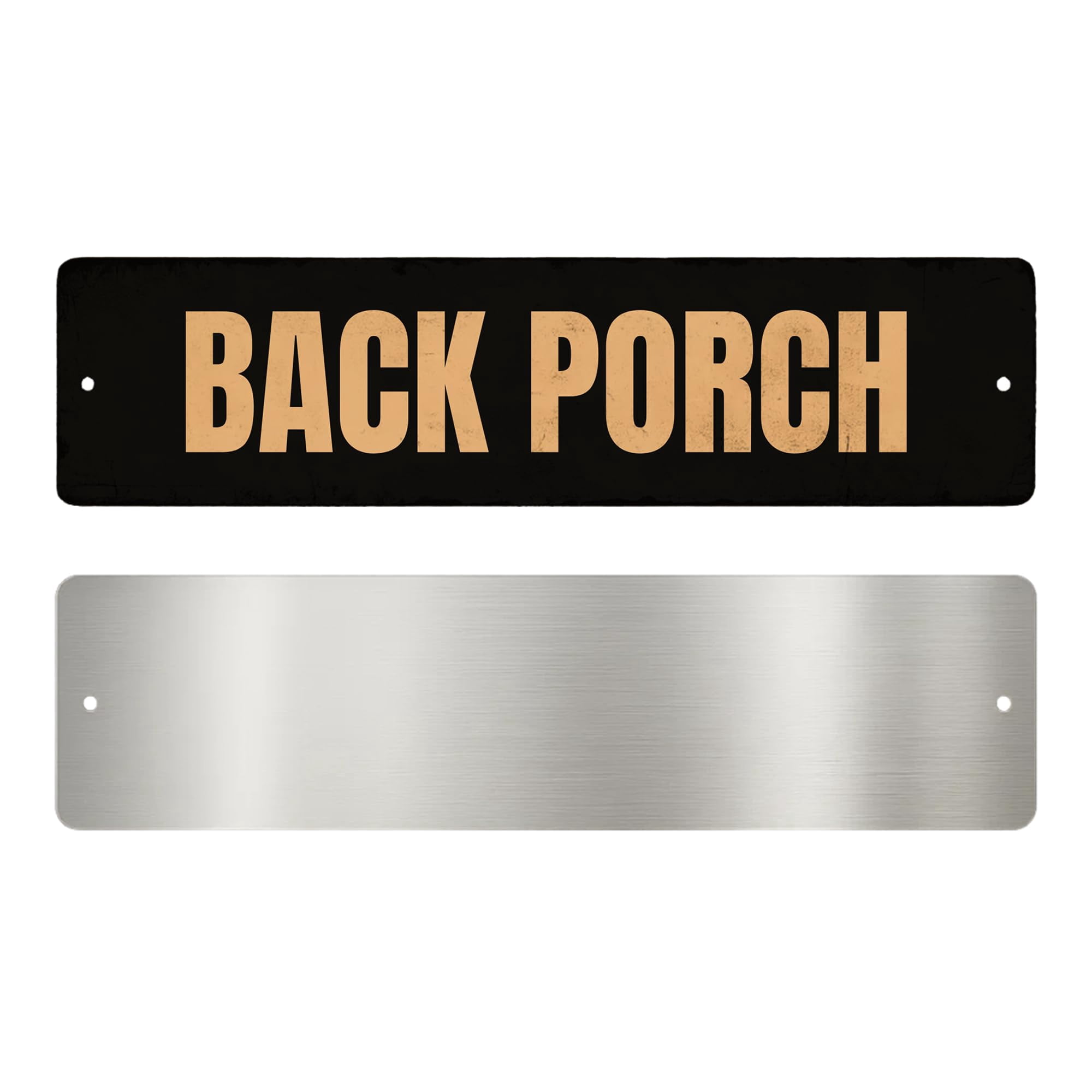 Back Porch Metal Sign by DC | Arrow Metal Directional Signage for ...
