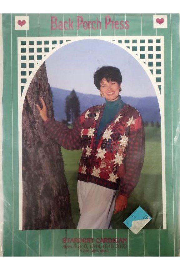 Stardust Cardigan Women's Quilted Pattern Sizes 6-22