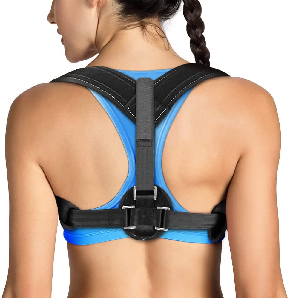  ComfyBrace Posture Corrector-Back Brace for Men and Women-  Fully Adjustable Straightener for Mid, Upper Spine Support- Neck, Shoulder,  Clavicle and Back Pain Relief-Breathable : ComfyBrace: Health & Household