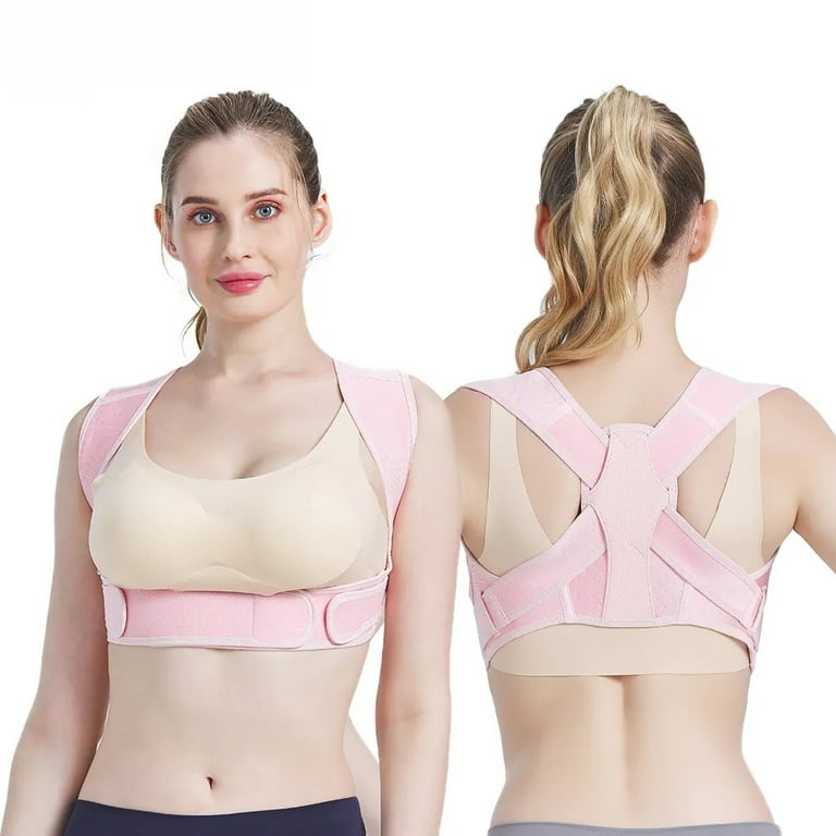 Back Posture Corrector Women Posture Brace Corset Back Posture Corrector Belt Vest For Column Posture Correction Pink S M