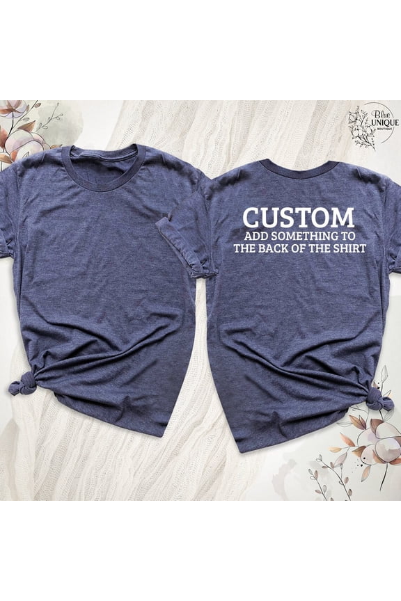 Back Printing Fee For The Back Of The T-Shirt, Full Size S-5XL