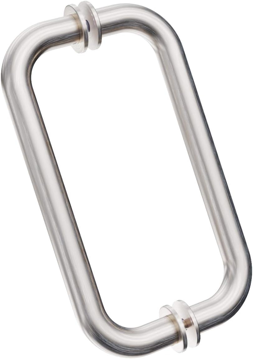 Back Pull Handles, 8" Length Tubular Pull Handles For Brushed Shower