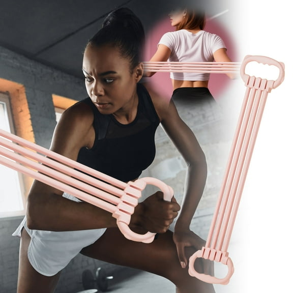 Back Resistance Bands for Home Gym Strength Training and Yoga Stretching Fitness Exercise