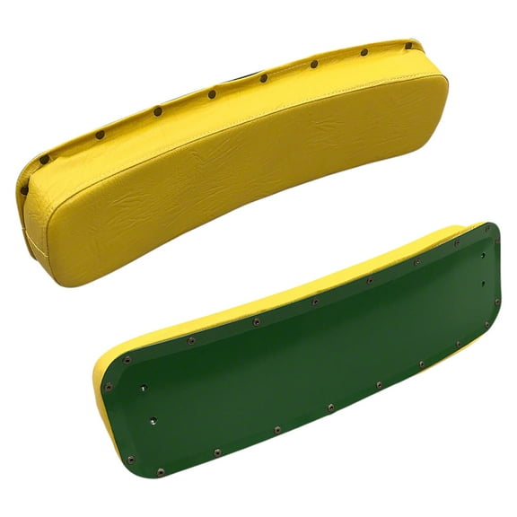 Back Rest Seat Cushion, Steel Back w/ Brass Rivets Fits John Deere Tractor AR21966
