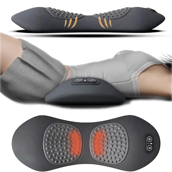 Back Restore Spinal Decompression, 2026 Upgraded 3-in-1 Vibrating Massage Heating Lumbar Pillow with Vibration & Heat, Massager Relaxer for Neck, Shoulders and Back Suitable for Unisex