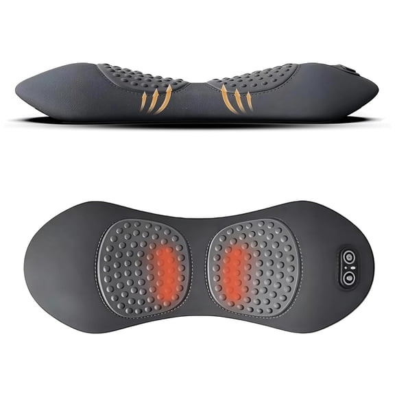 Back Restore Spinal Decompression, 2026 Upgraded 3-in-1 Wireless Rechargeable Vibrating Massage Heating Lumbar Pillo, for Neck, Shoulders and Back Suitable for Unisex