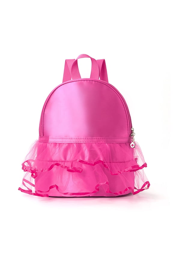 Back To School Backpack Cute Ballet Tutu Dress Back Pack Princess Ballerina Backpack Dance Lightweight Bags With Multiple Pockets Stylish Versatile Travel School Bag (Hot Pink)