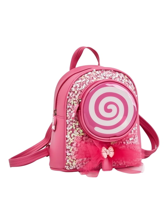 Back To School Backpack Glow In The Dark Luminous Candy Students Backpack for Travel And Everyday Use Lightweight Students Daypack Cute LED Light Up Tail Design School for Ages 4 10