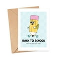thumbnail image 1 of Back to School Card – Fun Pencil Character Design – Envelope Included, Blank Inside – Perfect for Students and Teachers to Celebrate a New School Year, 1 of 3