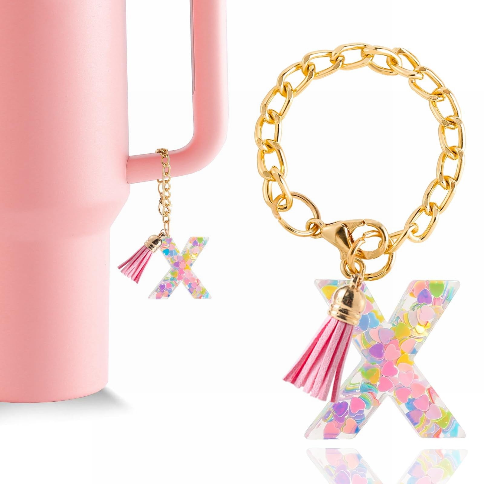 Back to School Clearance 2packs Other,Letter Charm Accessories For Cup