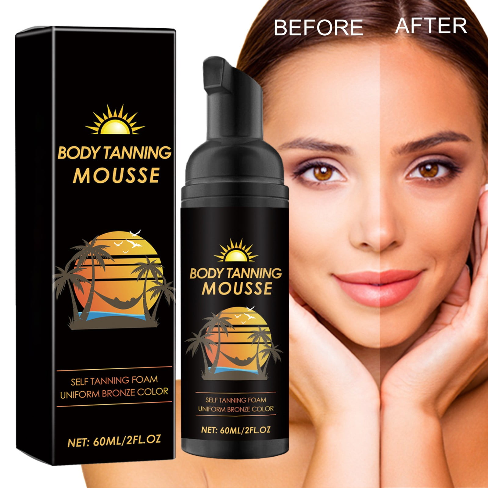 Back to School Clearance Body Care,Sunless Tanning Foam Instant Self