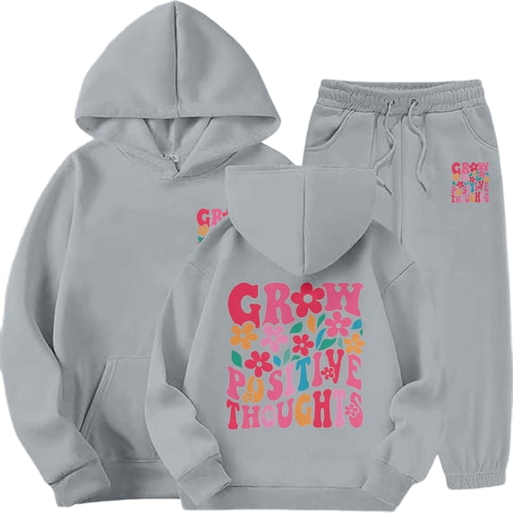 Back To School Clothes for Boys Boys Sweatsuit Tracksuits Hoodie Pullover Tops Pants Jogger Set Solid Color Hoodie Sets 2 Pieces Sweatsuits for Boys