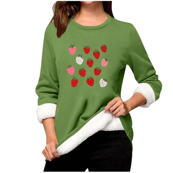 Pohista Womens Sweatshirts No Hood Womens Shirts Long Length Sleeves Women's Long Sleeve Shirts for Fall Tops