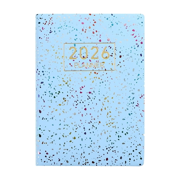 Back to School Essentials,A7 Planner Notebook Portable Small Journal Colorful Faux Leather Schedule Book for School Office Travel Planning Notes and Daily Writing