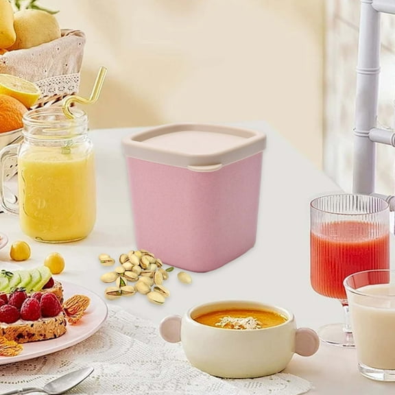 Back to School!Food Containers with Lids,Portable Fruit Storage Containers for Fridge,Produce Saver Storage Containers,750ml Multi-color Empty Cups for Ice Cream Bottles Scrub Bottles for Face Masks