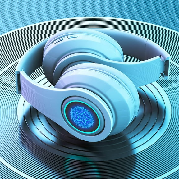 Back to School Gifts under $5 Bluetooth Headset Bluetooth 5.2 Esports Headset With Low Latency, Comfortable To Wear, 20 Hours Of Use Time, Foldable Lightweight Headset With Microphone on Clearance