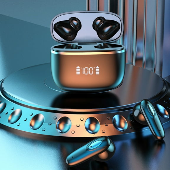 Back to School Gifts under $5 Wireless Earbuds Bluetooth 5.1 Headphones Bluetooth Earbuds HiFi Stereo Noise Cancelling Earphones LED Display on Clearance