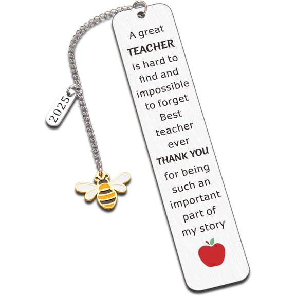 Back to School Gifts for Teachers, Back to School Teacher Gifts from Students, Teacher Appreciation Gift, End of Year Teachers Gift, Thank You Bookmark for Teacher, Teacher Retirement Gift for Women