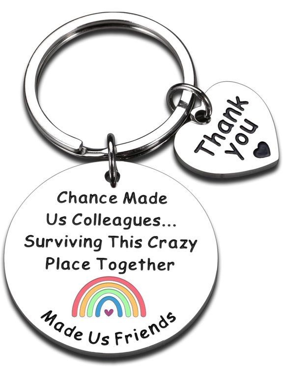 Back to School Gifts for Teachers Coworkers Work Besties Teacher Gifts for Women Her Cute Keychain for Work Colleagues Farewell Leaving Gift for Women Graduation Appreciation Gift for Teacher