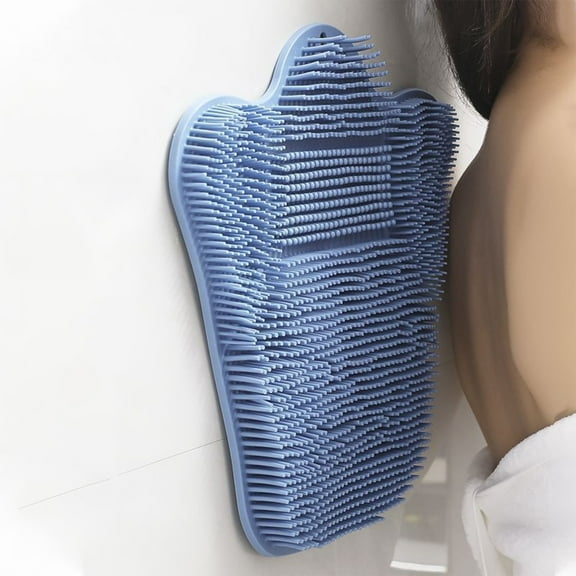 Back To School!Hands Free Back Scrubber for Shower,Suction Cup Back Scrubber for Shower Wall Mounted Back Scrubber Silicone Flat Body Scrubber Sticks to Wall Lazy Shower Massage Scrubber Bath Brush