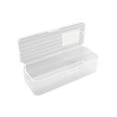 thumbnail image 1 of Back to School Kdkad Transparent Plastic Stationery Case, Pencil Case, Clear Pencil Box with Lid Small Pencil Box Plain White Pencil Case Storage Box for Students Office Supplies, 1 of 7