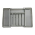 thumbnail image 1 of Back to School!Large Expandable Silverware Drawer Organizer,Silverware Organizer,Kitchen Drawer Organizer Expandable,Utensil Holder Cutlery Tray for Kitchen Utensil and Flatware Bedroom Office, 1 of 8