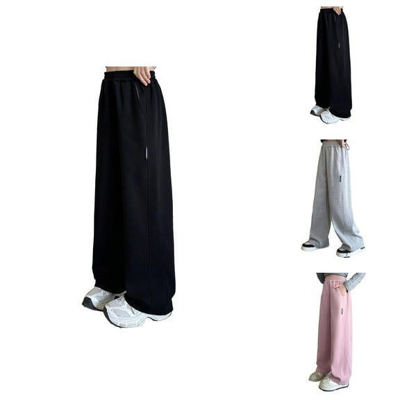 Back To School Outfits for Girls Solid Color Sweatpants Girls Pants For Everyday Wear For Casual Outfits Durable Design For Ages 4 15 Easy To Machine Wash Ideal For Spring And Autumn