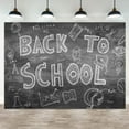 thumbnail image 1 of Back to School Photography Backdrop Chalkboard Background Chemistry Math Books Science Classroom Theme Decor Kids Party Banner Student Teacher Portrait Photo Booth Prop, 1 of 5