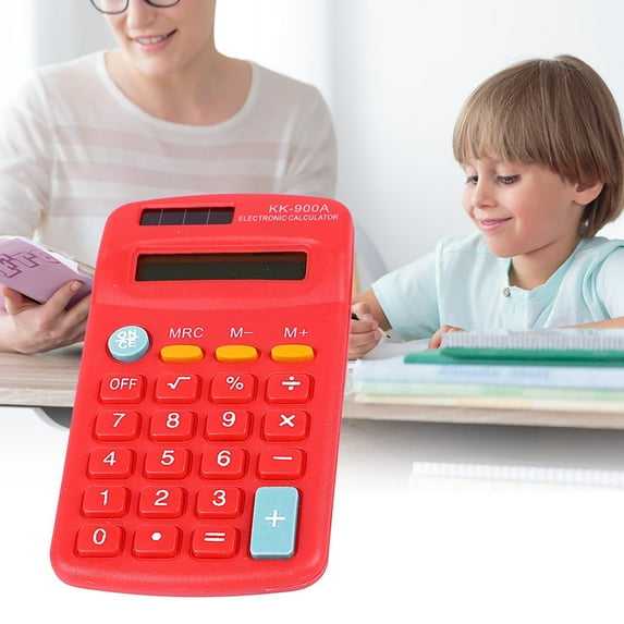 Back to School Pocket Calculator Pocket Size Mini Calculators 8 Digit Display Basic Calculator Solar Battery Powered Desktop Calculators For Students Kids Home Office