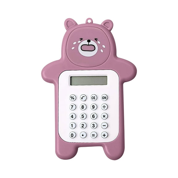 VOAVEKE Calculators Desktop,Calculator Small,Cute Bear Calculator, Basic Button Battery Powered, Handheld Calculator Schools And Children Can Choose