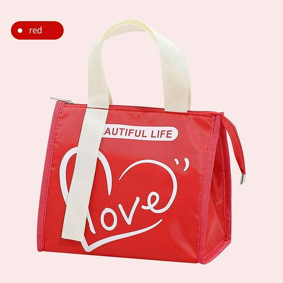 VOAVEKE Lunch Box For Women,Lunch Box For Men,New Fashion Student Lunch Bag Large Capacity Portable Bento Bag Thickened Lunch Box Bag Insulation Bag