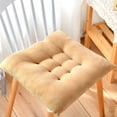 thumbnail image 1 of Back to School Savings! ESULOMP Chair Cushion Solid Color Seat Cushion Thickened Soft Milk Velvet Cotton Filled Chair Cushion Suitable for Kitchen Dining Chair Patio Cushion 15.75"x15.75"x3.94", 1 of 6