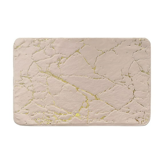 ESULOMP Cobblestone- Embossed Bathroom Bath Mat Non-slip Carpets in Wash Basin Bathtub Side Floor Rug Shower Room Doormat Memory Foam Pad