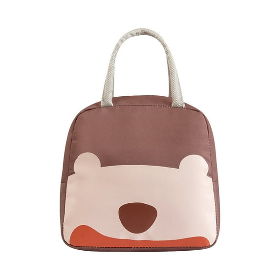 Back to School Savings! ESULOMP Insulated Lunch Bag for Women/Men, Leakproof Cooler Food Lunch Containers Reusable High Capacity Lunch Tote Bags for Work, School, Camping, Travel, Picnic (Brown)