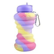 Back to School Savings! Feltree Creative Silicone Water Cup Foldable Outdoor Sporting Goods Portable Kettle Travel Mountaineering Water Bottle Water Cup