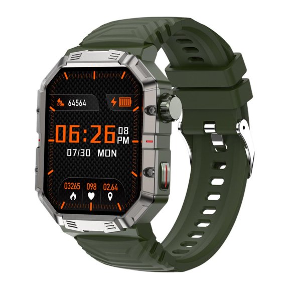 JOGZMZ 2.01-inch TFT Display Screen with Multiple Sports Modes Bluetooth Call Message Push Waterproofs and Dustproofs Smartwatch