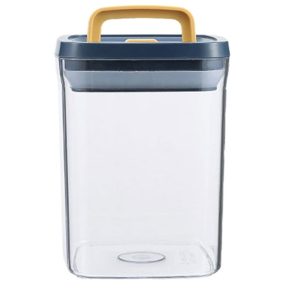 JOGZMZ Buckle Sealed Cans for Grains and Miscellaneous Grains Kitchen Storage Food Grade Transparent Plastic Cans Snacks Dry Goods Tea Storage Cans, 5.98x4.53in
