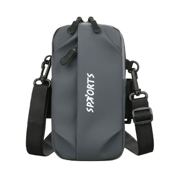 JOGZMZ Men's and Women's Fitness Breathable Outdoor Cycling Men's Arm Bag Casual Mobile Phone Bag Wholesale Trendy Bag Sports Crossbody Mobile Phone Bag, 7.09x3.54x0.79in