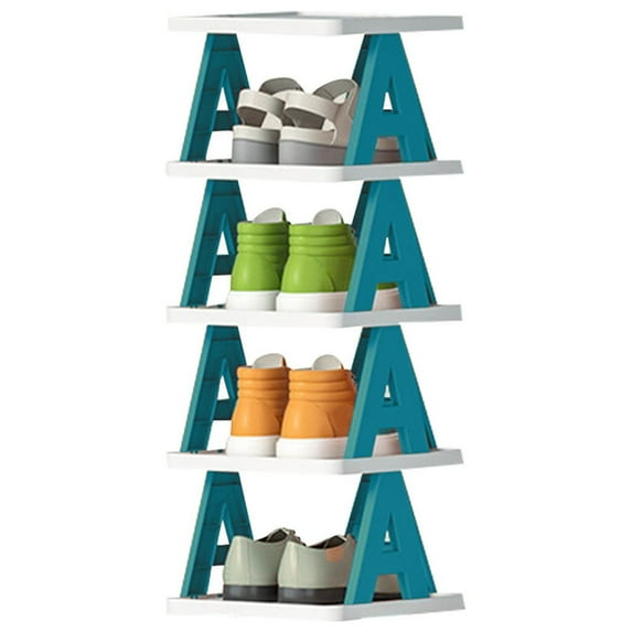 JOGZMZ Multi-layer Letter Shoe Rack, Small Shoe Cabinet For Household Doorstep Balcony, And Economical Folding Shoe Rack For Student Dormitories