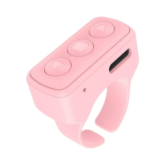 JOGZMZ Remote Control Short Video APP Page Turner for Phone Camera, Bluetooth Button Clicker Vidoe Scrolling Ring Rechargeable Camera Remote All Kinds
