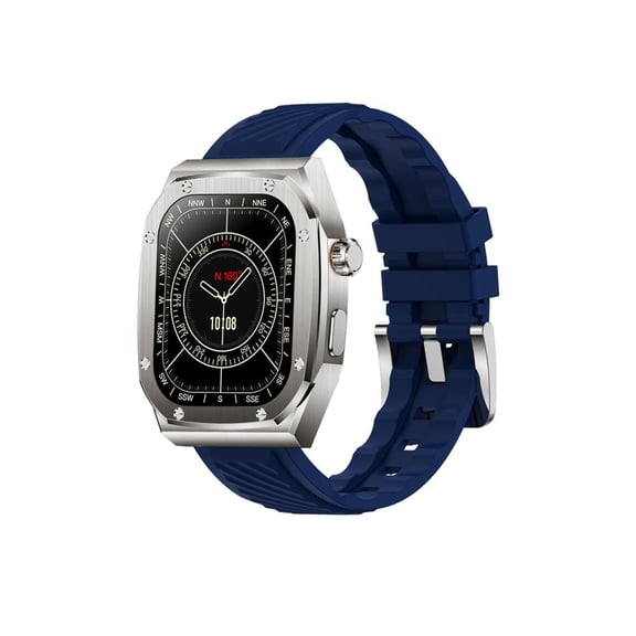 JOGZMZ Smart Wearable Watch Multifunction HD Rectangular Screen Wireless Magnetic Charging NFC Access Control Motion Record IP68 Watertightness Bluetooth Function