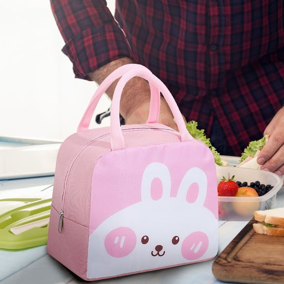 LSLJS Lunch Bag For Women & Men Bento Lunch Box Cartoon Bento Bag Student With Rice Portable Lunch Bag Thermal Insulation Lunch Box Bag For Office Work School Picnic Hiking Travel