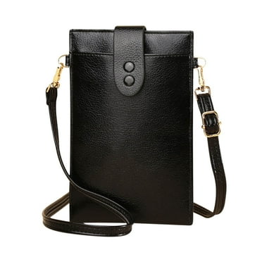 Back to School Savings! Outoloxit Women Simply Fashion Bags, Mini Leather Mobile Phone Crossbody Bags Mobile Phone Bag Shoulder Handbag Wallet with Credit Card Slots, 7.5×4.7Inch