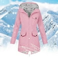 thumbnail image 1 of Pohista My Items Lightweight travel raincoat women Jackets 2026 Women Solid Color Rain Jacket Outdoor Hooded Windproof Pocket Coat, 1 of 8