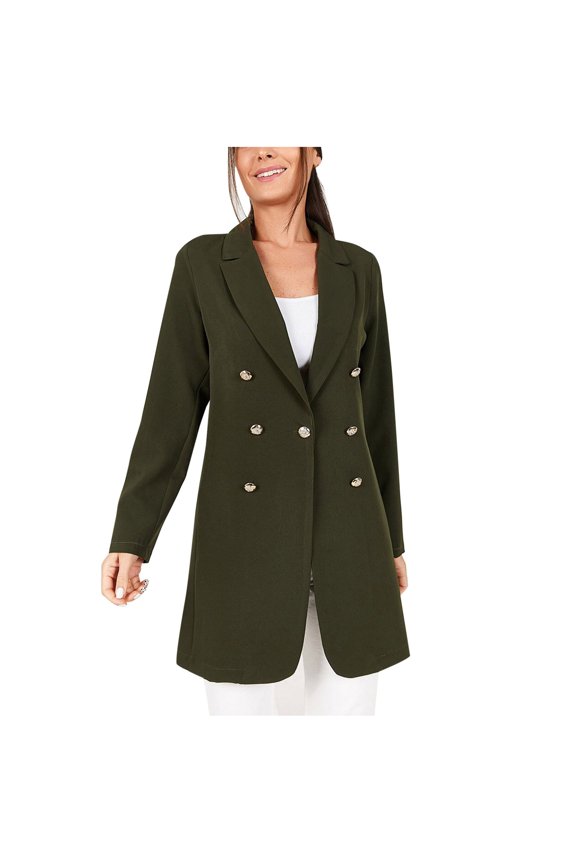 My Items Womens Blazers Casual Fall Fashion Jackets Warm Faux Coat Cardigan Winter Solid Long Sleeve Outerwear